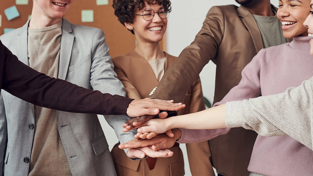 Group of people working together